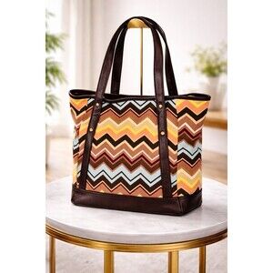 MISSONI For Target Zigzag Tote Bag Colore Large Multicolor Limited Edition